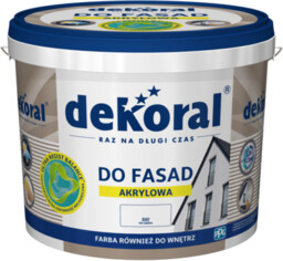 Farba DO FASAD Śnieżnobiały 5 l Dekoral