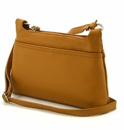 Torebka skórzana vp926 camel