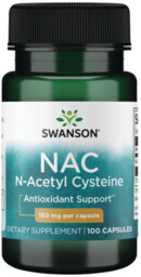 Swanson NAC (N-acetylocysteina) 150mg 100 kaps