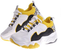 Sneakersy damskie Fluorescence Yellow żółte