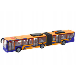 Autobus Miejski Przegubowy Zdalnie Sterowany Rc Pomarańczowy
