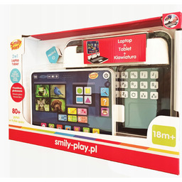 Laptop tablet dla dzieci 2w1 80 pytań