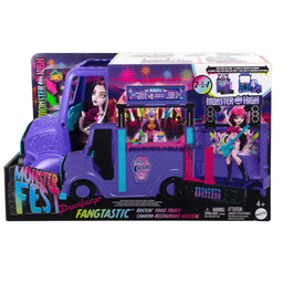 Monster High Koncertowy Food Truck Lalka Zestaw