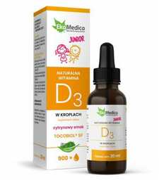 EkaMedica Witamina JUNIOR D3 krople, 30 ml