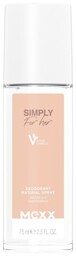 MEXX Dezodorant naturalny spray Simply for Her 75