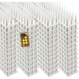 Plastikowe kolce ochronne na ptaki Arcas, białe, 48