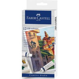 Faber-Castell Creative Studio kolory olejne, 12 x tubka