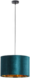 Lampa wisząca welurowa TERCINO GREEN śr. 38cm zielony