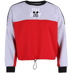 Czerwono-szara krótka bluza Myszka Mickey DISNEY S