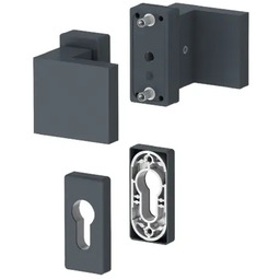 Dublin - Komplet pochwyt-pochwyt na krótkim szyldzie, kolor