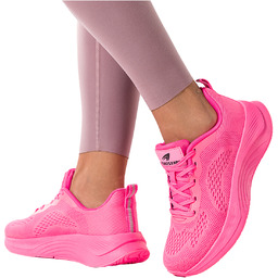 Fuksjowe sneakersy damskie buty sportowe na fitness