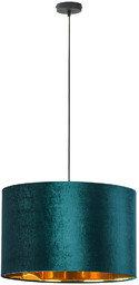 Lampa wisząca welurowa TERCINO GREEN śr. 50cm zielony