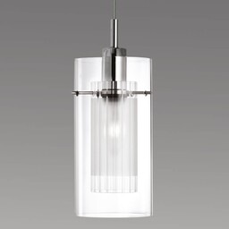 Searchlight Lampa wisząca szklana Duo, możliwość ściemniania, przezroczysty