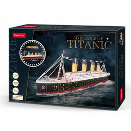 Puzzle 3D LED Titanic (266 el.) CubicFun