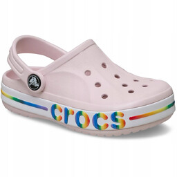 Crocs Dziecięce Lekkie Buty Chodaki Bayaband Rainbow Band