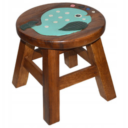 Drewniay Taboret stołek dla dziecka drewno akacjowe tekowe