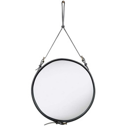 GUBI - Adnet Lustro Circular Ø58 Black Leather