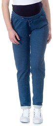 Damskie spodnie dresowe ciążowe niebieskie Bellybutton Maternity, r.M
