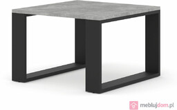 Stolik kawowy LOFTINO 60 Beton Jasny + Czarny