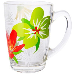 LUMINARC Kubek New Morning Pop Flowers Green