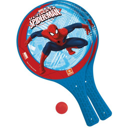 Brimarex, Rakietki plażowe Piłka 38 cm, Spiderman siatka,