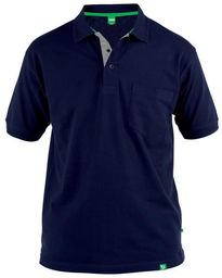 Koszulka Polo Granatowa GRANT-D555 Duże Rozmiary