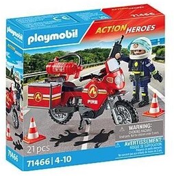 Motocykl straży pożarnej na miejscu wypadku 71466