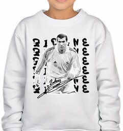 Bluza Bluzka Dziecięca 164 Cm Biały Zidane Real