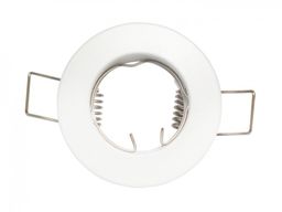 Oprawa okrągła stała, MR11, GU11 odlew biała