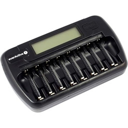 everActive Ładowarka do 8 akumulatorów AAA AA, szybkie