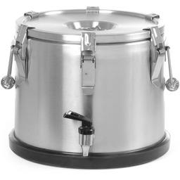 Pojemnik termiczny termos stalowy z kranem do transportu