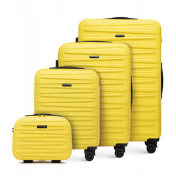 Zestaw Walizek Wittchen Abs 56-3A-00S-50 Żółty 4 Części