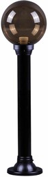 Niska lampa ogrodowa 85 cm Astrid, przydymiona kula