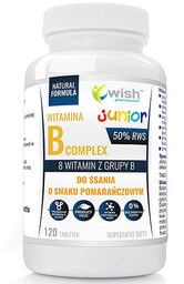 Wish Witamina B Complex Junior o smaku pomarańczowym,