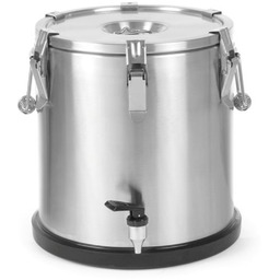 Pojemnik termiczny termos stalowy z kranem do transportu