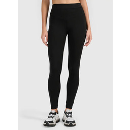 Legginsy treningowe bawełniane damskie czarne 4F Czarny XS