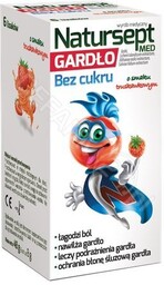 Natursept Med Gardło Bez cukru Lizaki o smaku