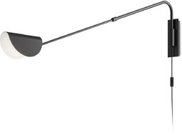 MOLLIS Lampa ścienna kinkiet czarna L105cm 7W G9