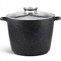 Duży Garnek Marmurowy Głęboki Z Pokrywką Do Rosołu