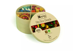 Drewniane koraliki do przewlekania - Duży zestaw (400