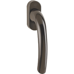 Tokyo - Klamka okienna z aluminium, kolor brązowy