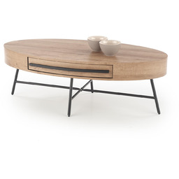 ława carolina dąb złoty / czarny halmar