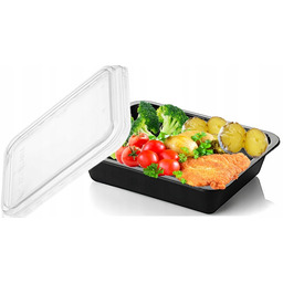 Pojemniki Plastikowe Z Pokrywkami Zgrzew 227/178/50mm80SZT Wielorazowe