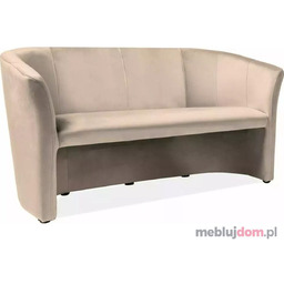 Sofa klubowa TM-3 Velvet Signal Bluvel 28 beżowy