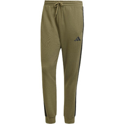 adidas Mężczyźni ESSENTIAL THREE STRIPES FLEECE PANT, olive