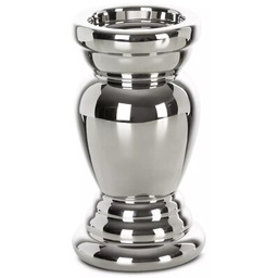 EUROFIRANY Świecznik Tonga 11 x 20 cm Srebrny