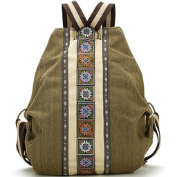 Goodhan Damski płócienny plecak na co dzień torba