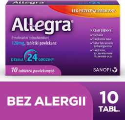 Allegra 120 mg 10 tabl.