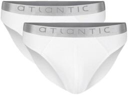 Atlantic 013 2-pak białe slipy męskie