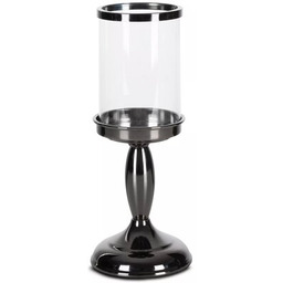 EUROFIRANY Świecznik Noe 13 x 18 cm Czarny